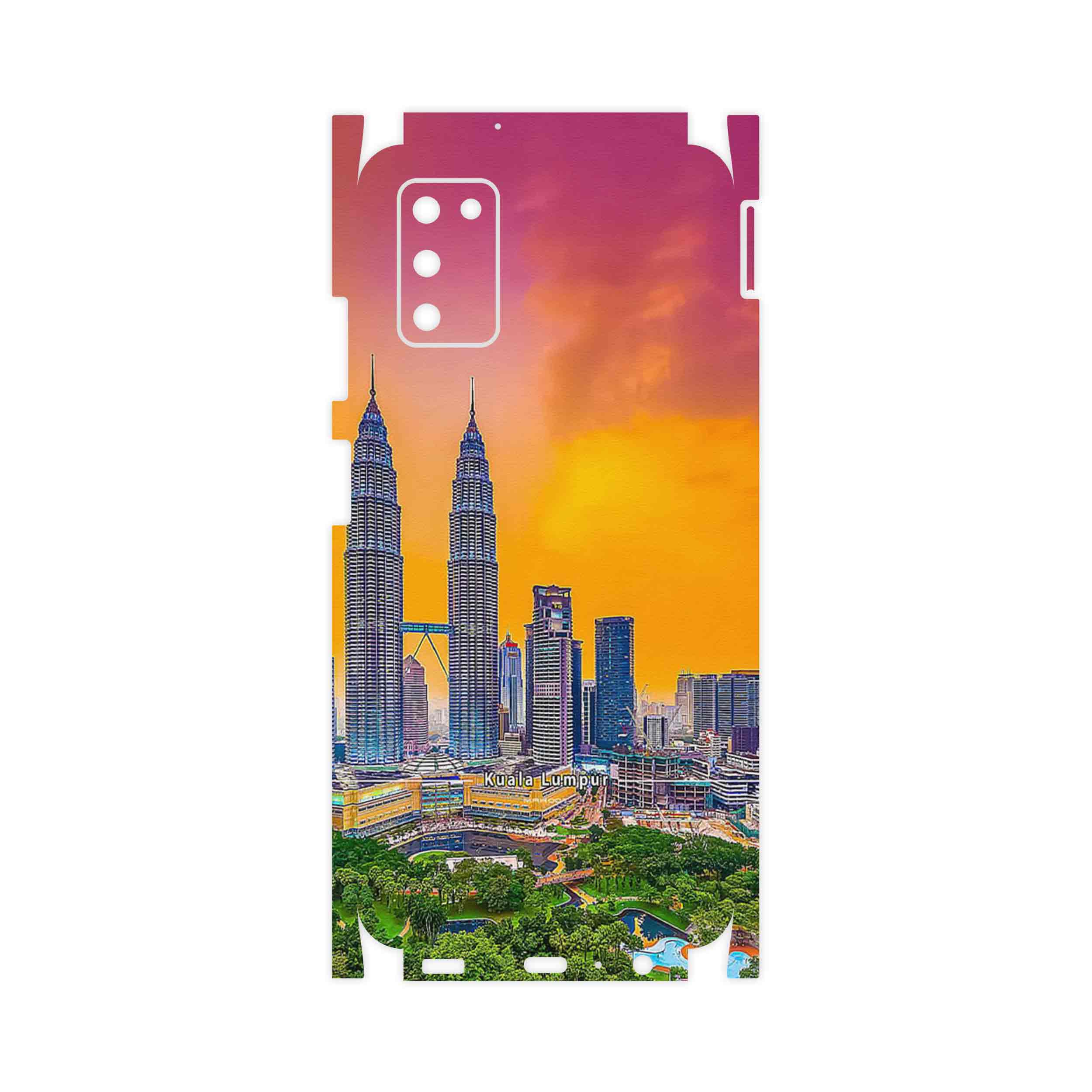 برچسب پوششی ماهوت مدل City of Kuala Lumpur-FullSkin مناسب برای گوشی موبایل سامسونگ Galaxy A03S