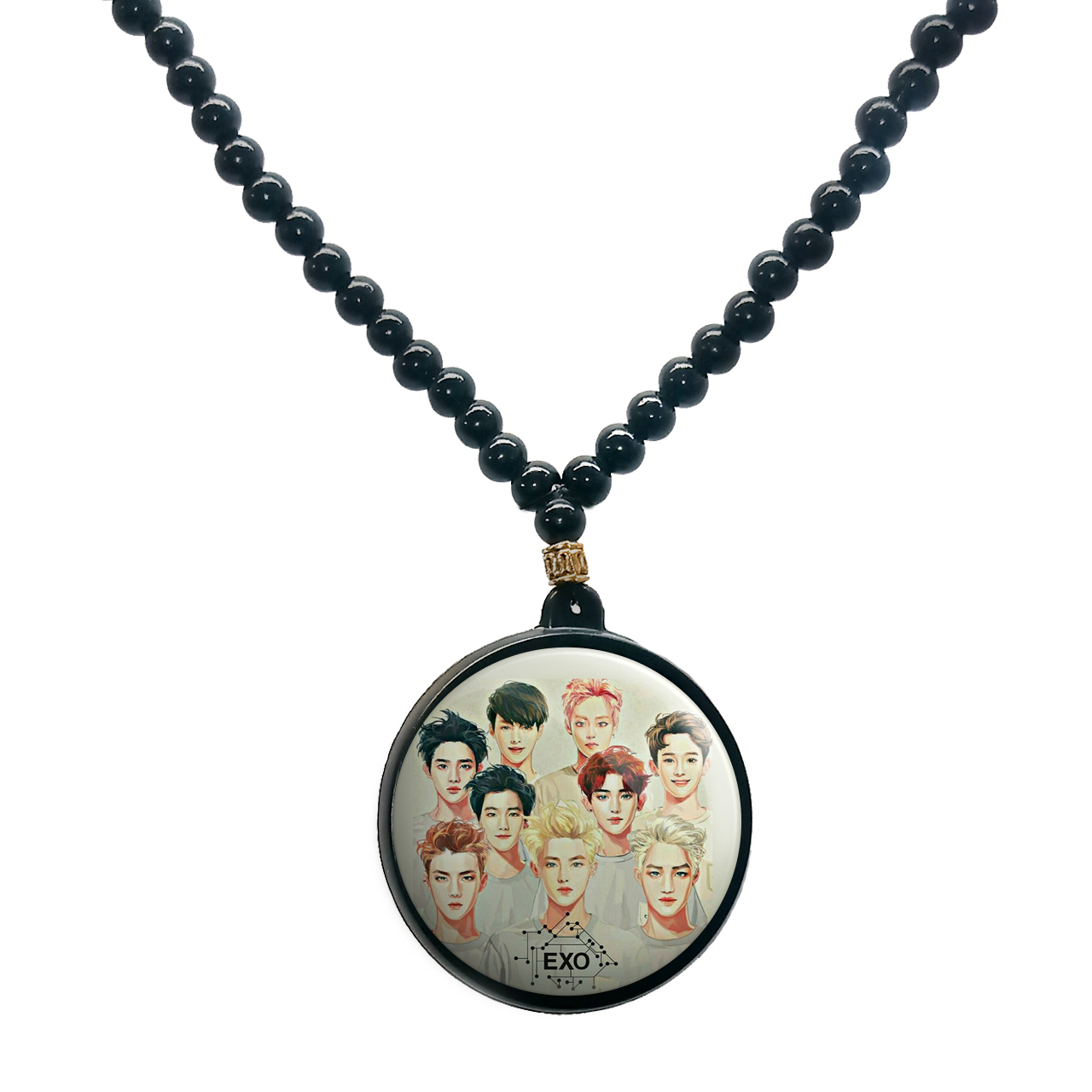 گردنبندپرمانه طرح EXO کد pmd.18
