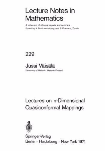 خرید و دانلود نسخه کامل کتاب Lectures on n-Dimensional Quasiconformal Mappings