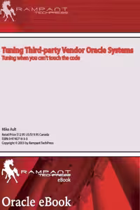 خرید و دانلود نسخه کامل کتاب Tuning Third Party Vendor Oracle Systems