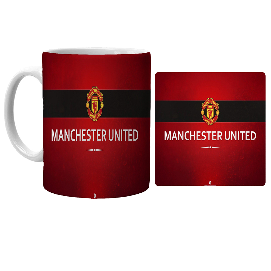 ماگ مدل منچستریونایتد کد xt14 همراه با زیرلیوانی