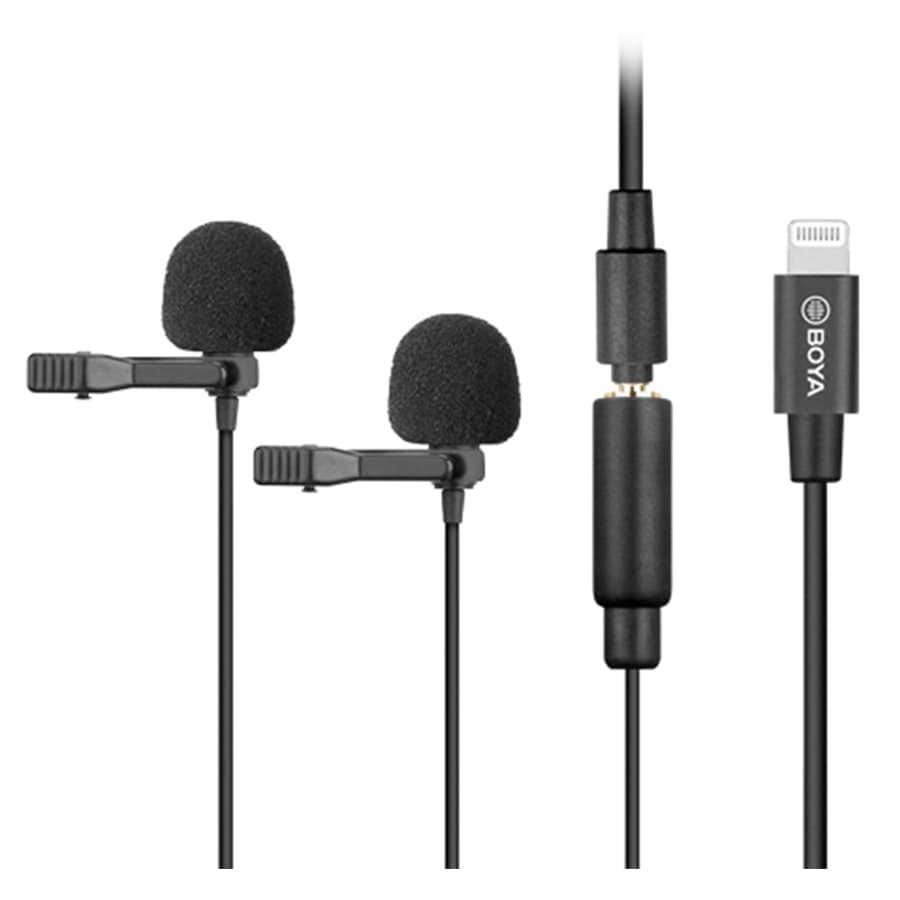 میکروفون یقه‌ای بویا BOYA BY-M2D Lighting Microphone