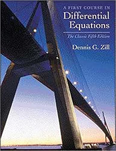  دانلود کتاب A First Course In Differential Equations - The Classic, 5th ed, 2000 - دانلود کتاب های دانشگاهی