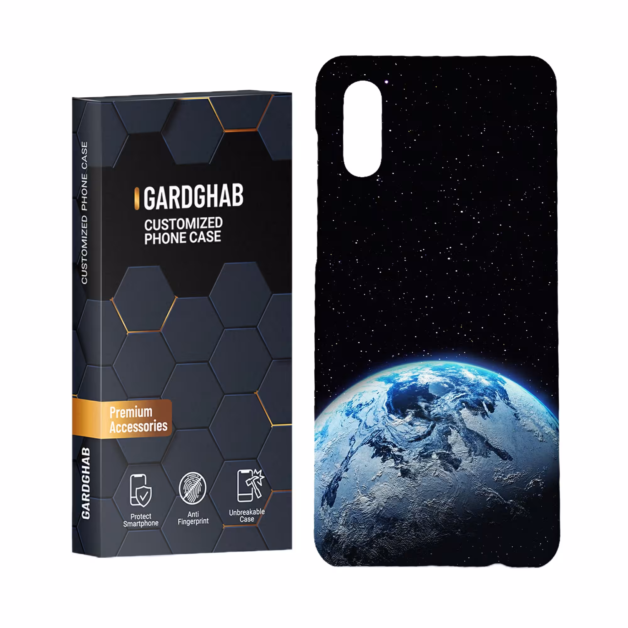 کاور گارد قاب مدل کهکشان مناسب برای گوشی موبایل سامسونگ galaxy a02