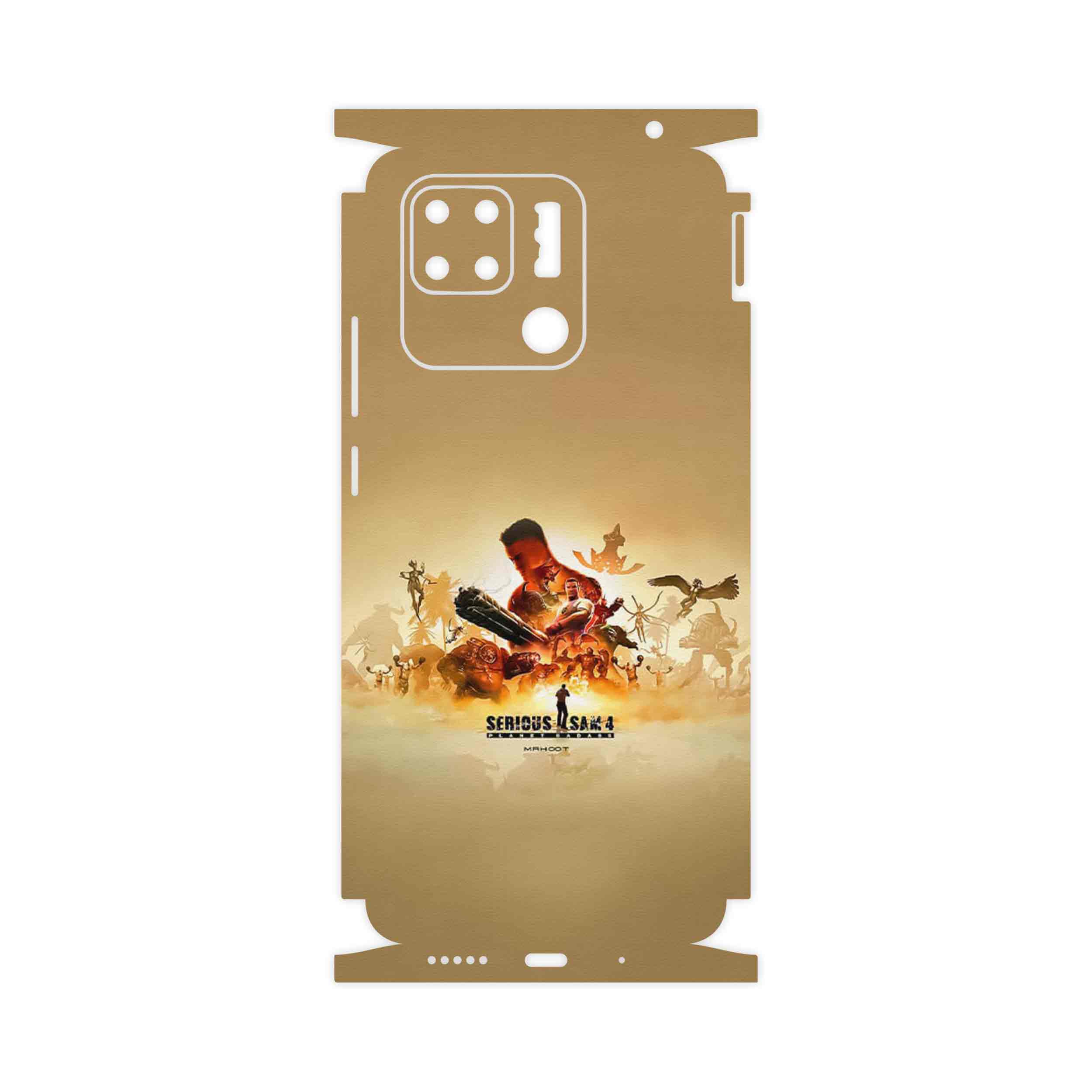 برچسب پوششی ماهوت مدل Serious Sam Game Series-FullSkin مناسب برای گوشی موبایل شیائومی Redmi 10C
