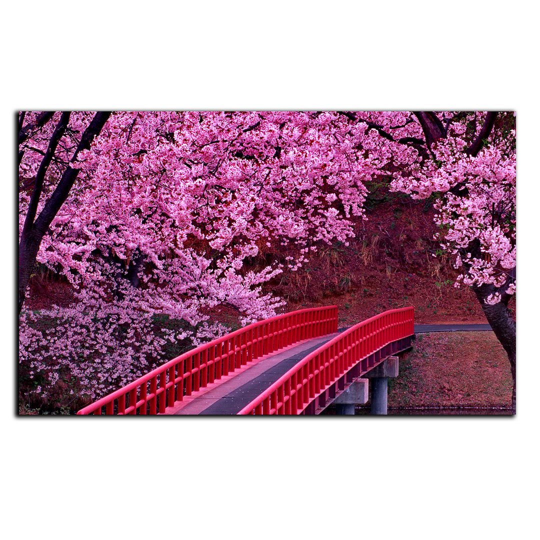 تابلو شاسی بکلیت طرح طبیعت شکوفه های گیلاس مدل SH-8863