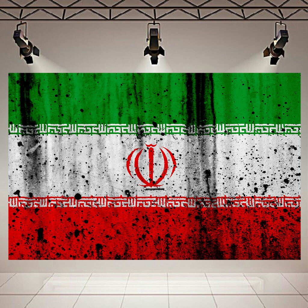 تابلو بوم طرح پرچم ایران کد AR2144