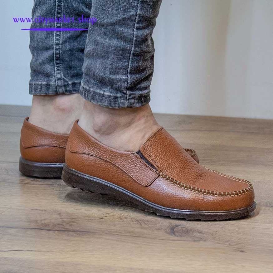کالج مردانه تمام چرم عسلی