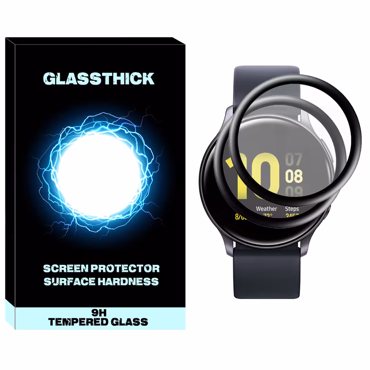 محافظ صفحه نمایش نانو گلستیگ مدل NGL مناسب برای ساعت هوشمند سامسونگ Galaxy Watch Active 40mm بسته دو عددی