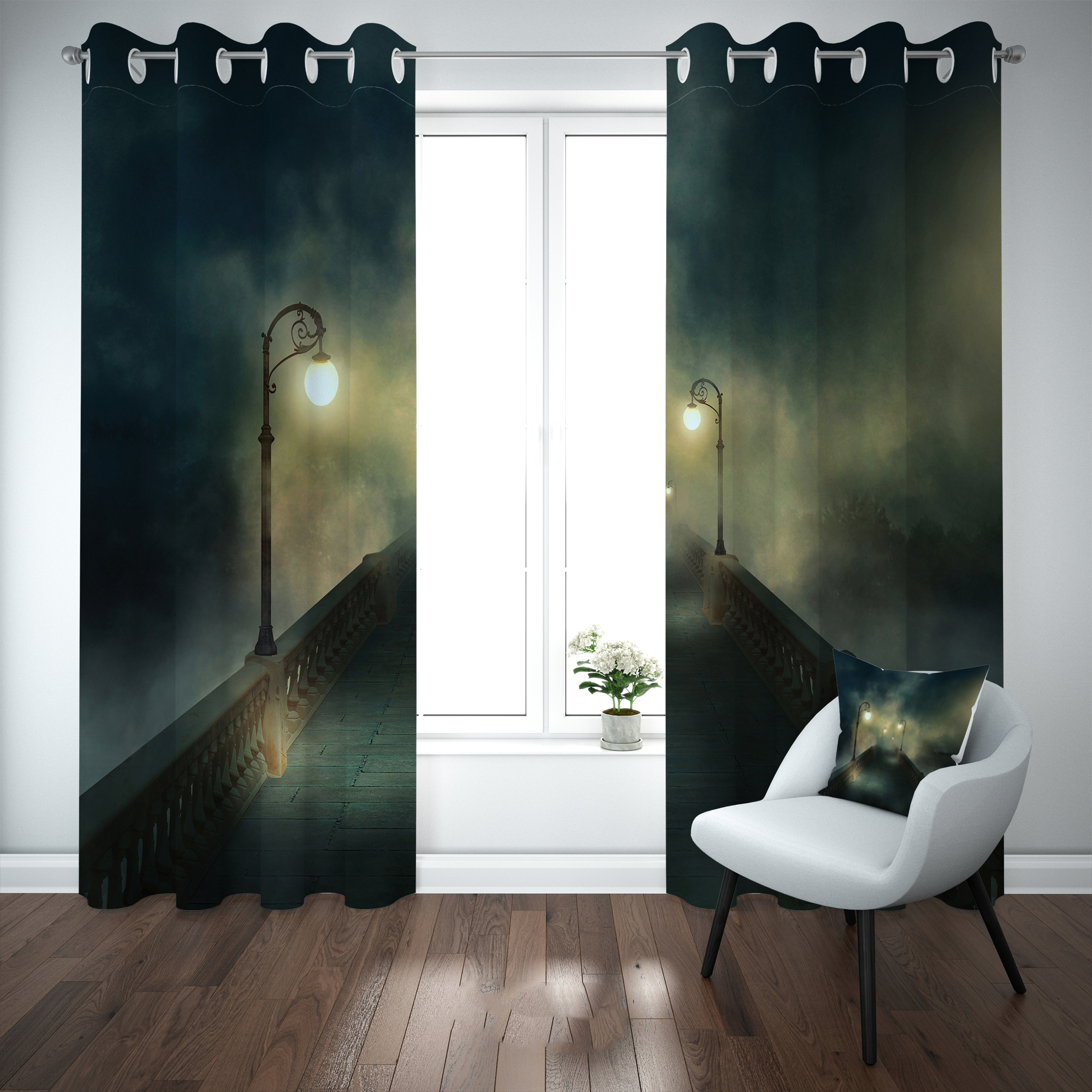 پرده مدل b2392 سایز 140×280 سانتی متر