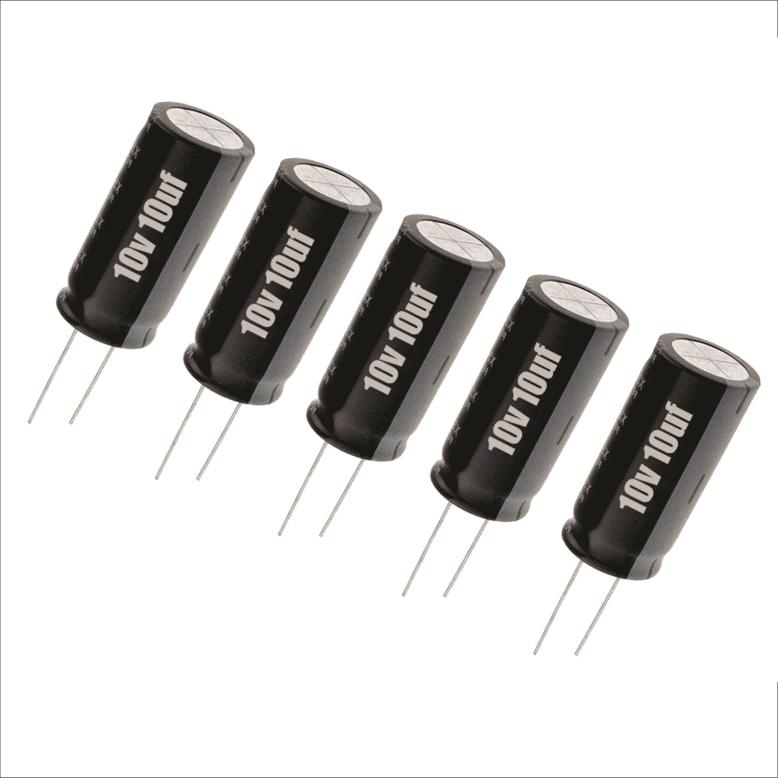 خازن الکترولیت 10 میکروفاراد مدل 16V بسته 5 عددی