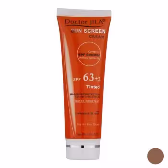 کرم ضد آفتاب دکتر ژیلا مدل Tinted با SPF63، حجم 50میلی‌لیتر