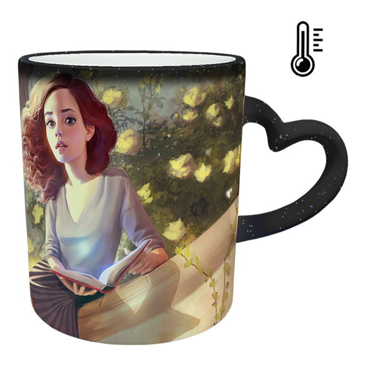 ماگ حرارتی مدل دسته قلبی اکلیلی طرح هری پاتر کد 7