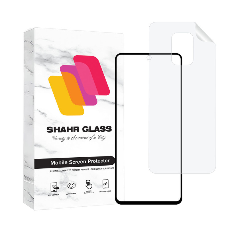 محافظ صفحه نمایش سرامیکی مات شهر گلس مدل MCERAMNANOSH مناسب برای گوشی موبایل شیائومی Redmi Note 9 Pro Max / Note 9 Pro / Note 9s به همراه محافظ پشت گوشی | کالا برتری