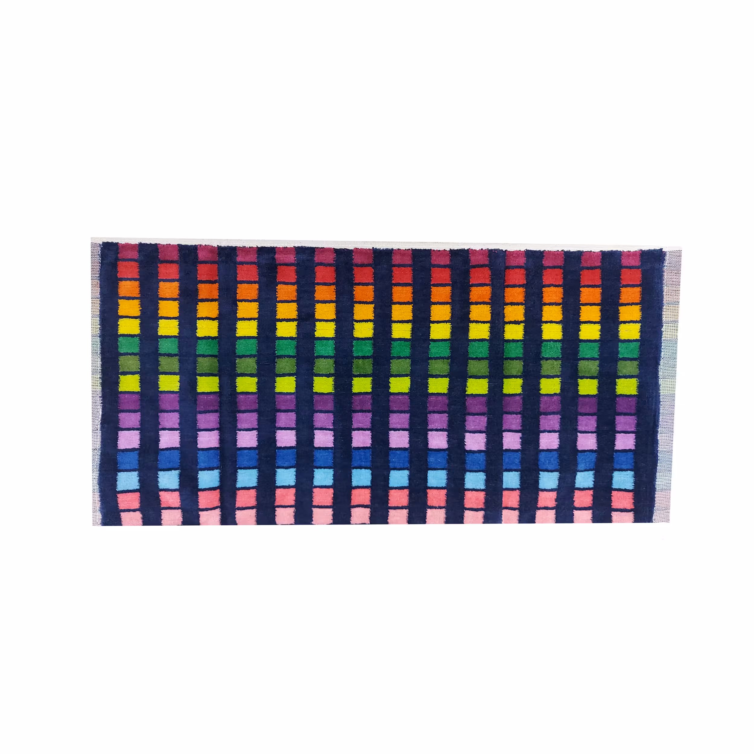 حوله دستی مدل چهارخانه ریز کد 4321 سایز 30x60 سانتی متر