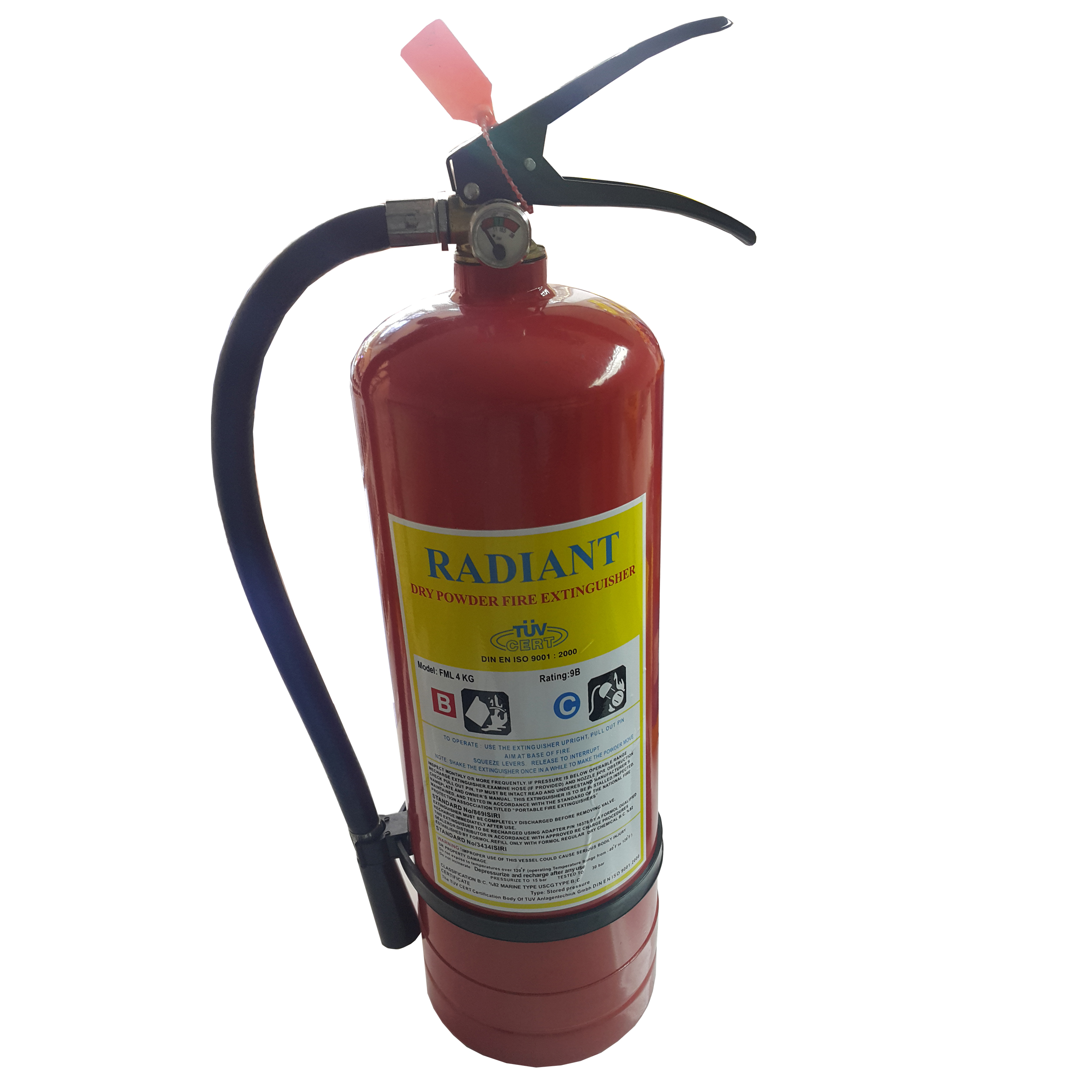 کپسول آتش نشانی رادیانت مدل FML 4KG وزن چهار کیلوگرم