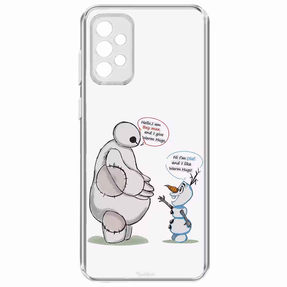 کاور طرح Olaf &amp; Baymax مناسب برای گوشی موبایل سامسونگ Galaxy A53 5G