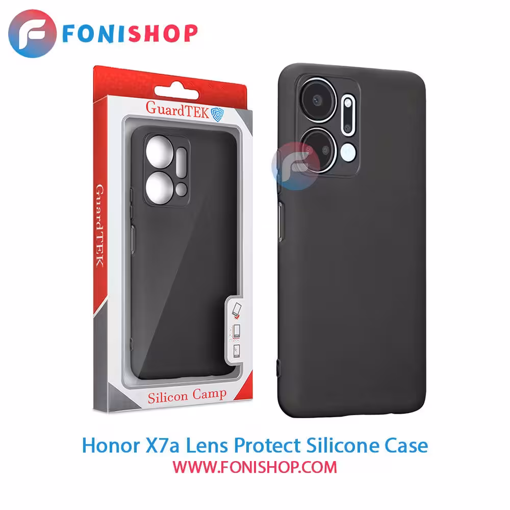 قاب سیلیکونی محافظ لنزدار گوشی آنر Honor X7a