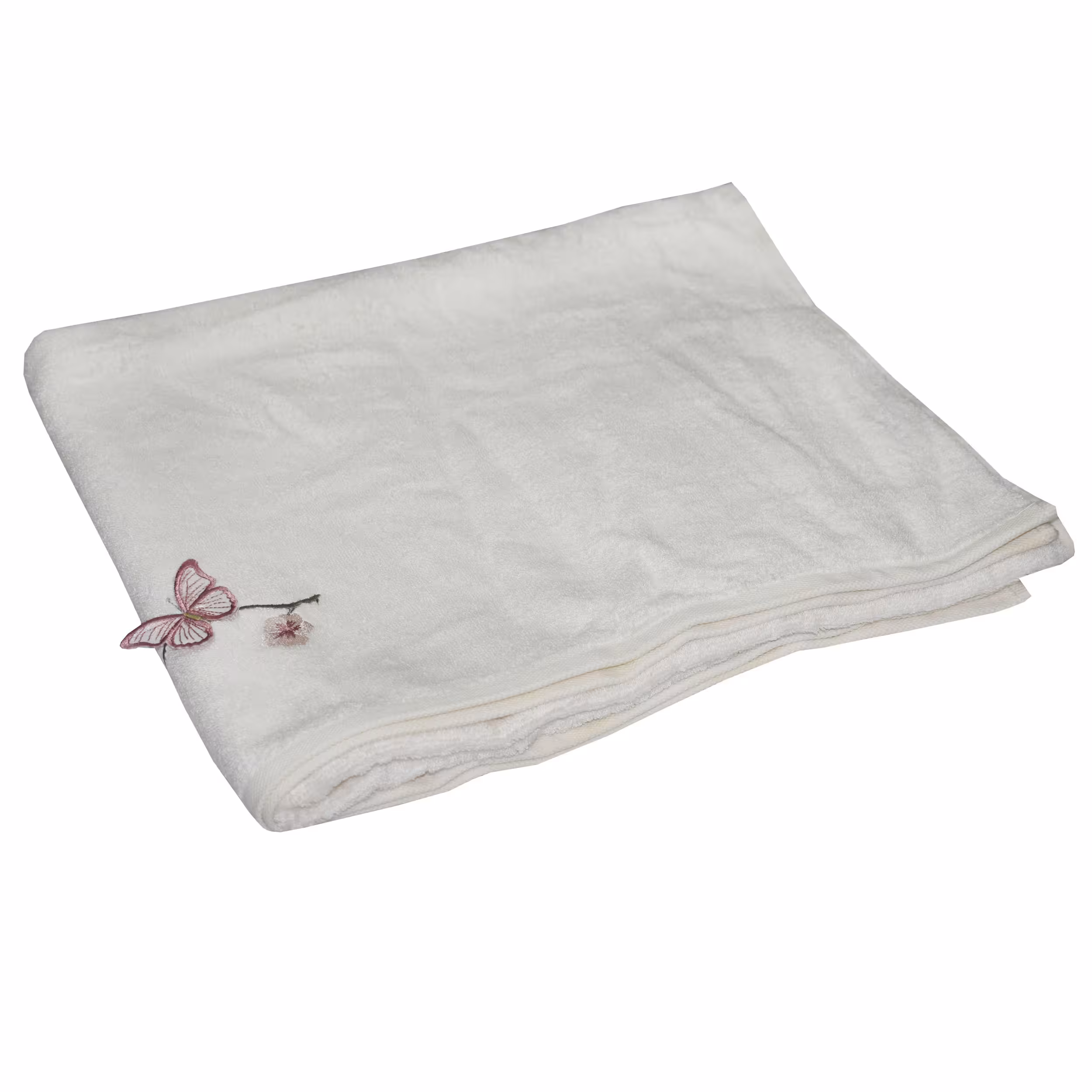 حوله حمام دانتلا ویتا طرح Butterfly سایز 85x150 سانتی متر