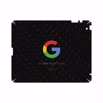 برچسب پوششی ماهوت مدل Google-Logo مناسب برای تبلت اپل iPad 2 2011 A1397