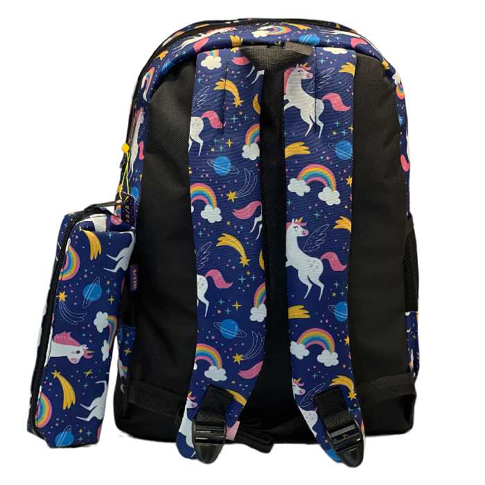 کوله پشتی ساراسا طرح یونیکورن مدل Unicorn 18 به همراه جامدادی