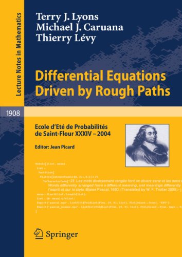 خرید و دانلود نسخه کامل کتاب Differential Equations Driven by Rough Paths: École d&#039;Été de Probabilités de Saint-Flour XXXIV - 2004 - PDF