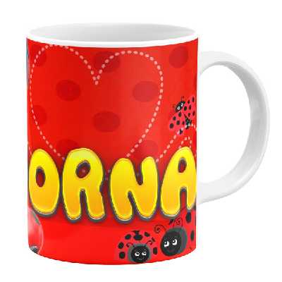 ماگ طرح دختر کفشدوزکی مدل درنا