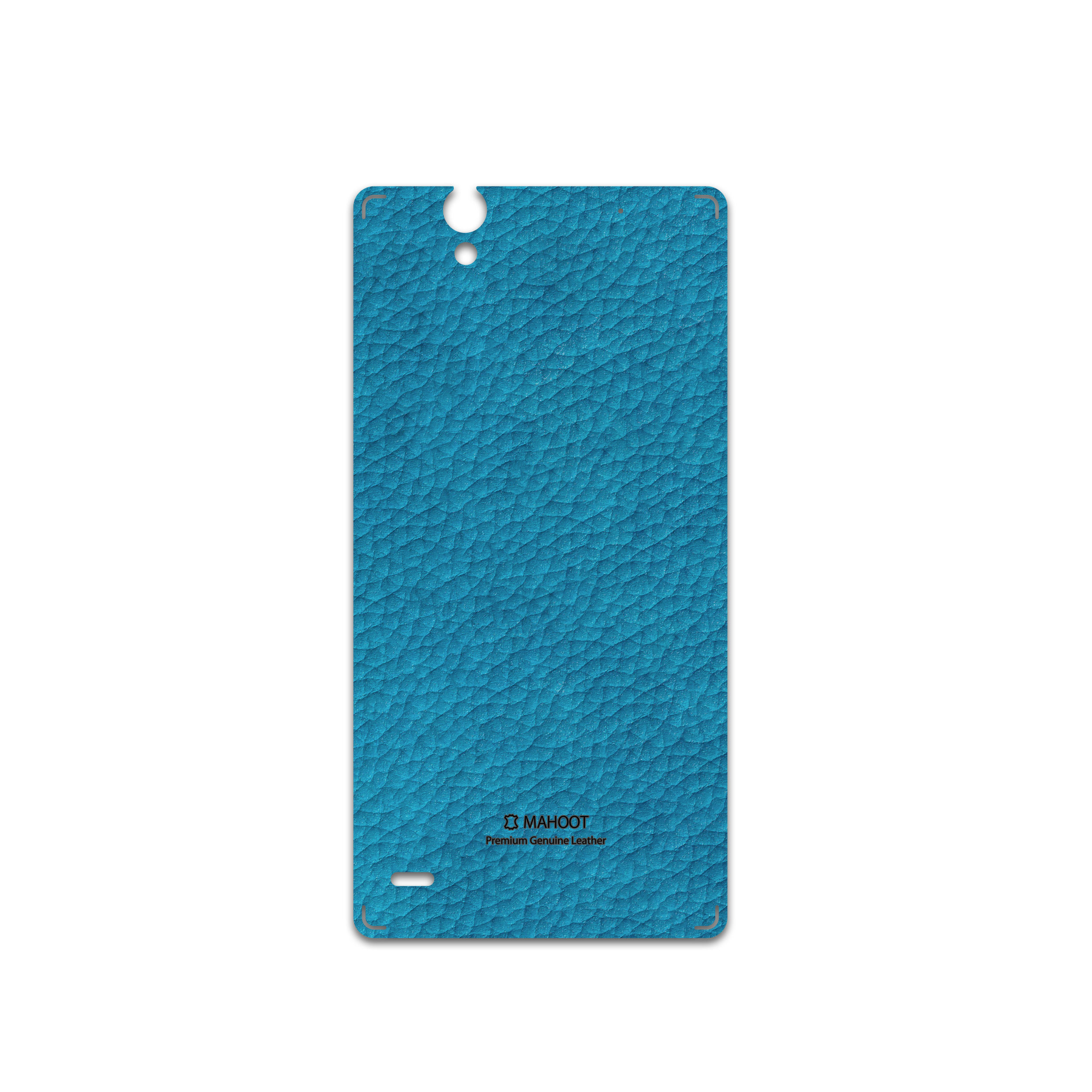 برچسب پوششی ماهوت مدل Blue-Leather مناسب برای گوشی موبایل سونی Xperia C4