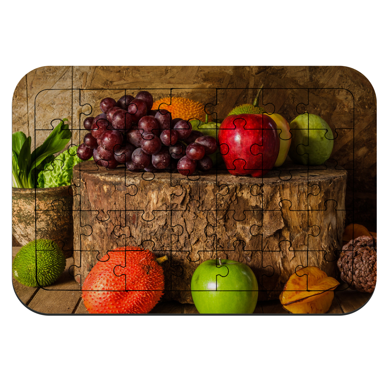 پازل 35 تکه طرح میوه های پاییزی مدل NI1148