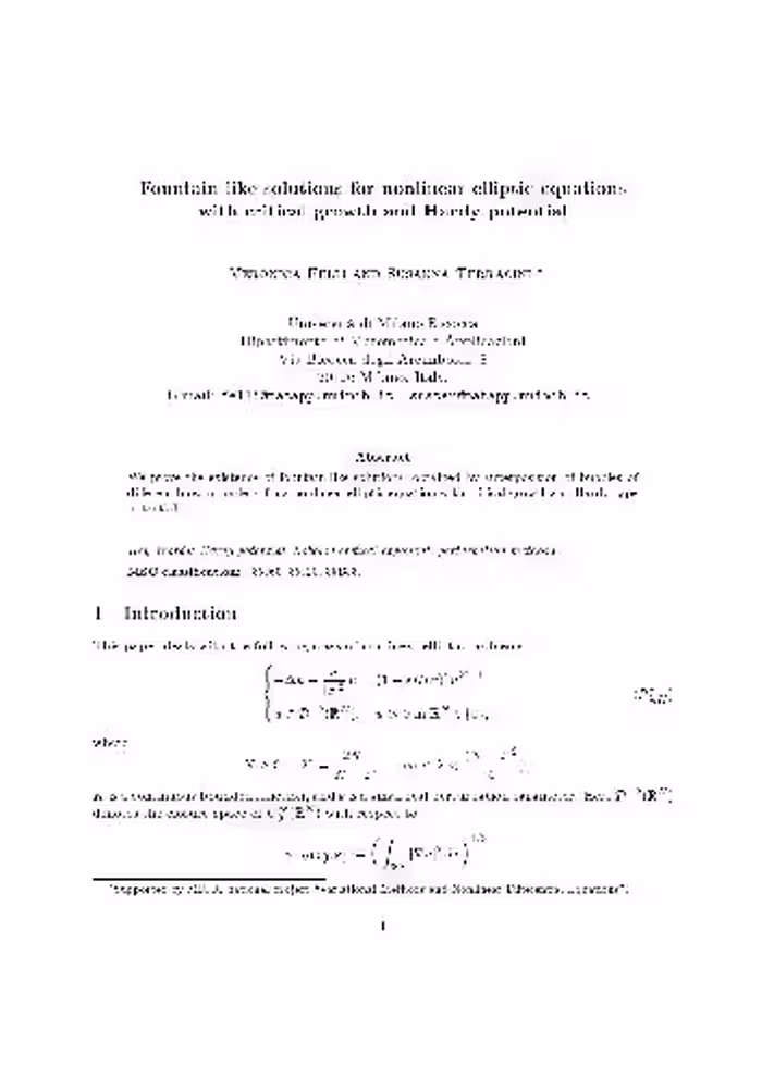 خرید و دانلود نسخه کامل کتاب Fountain-like solutions for nonlinear elliptic equations with critical growth and hardy potential