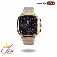 ساعت سنیور مردانه فلزی طلایی صفحه مشکی کرنوگراف 1020