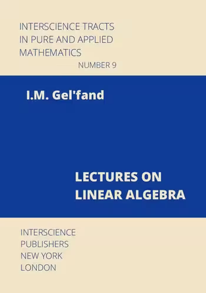خرید و دانلود نسخه کامل کتاب Lectures on Linear Algebra