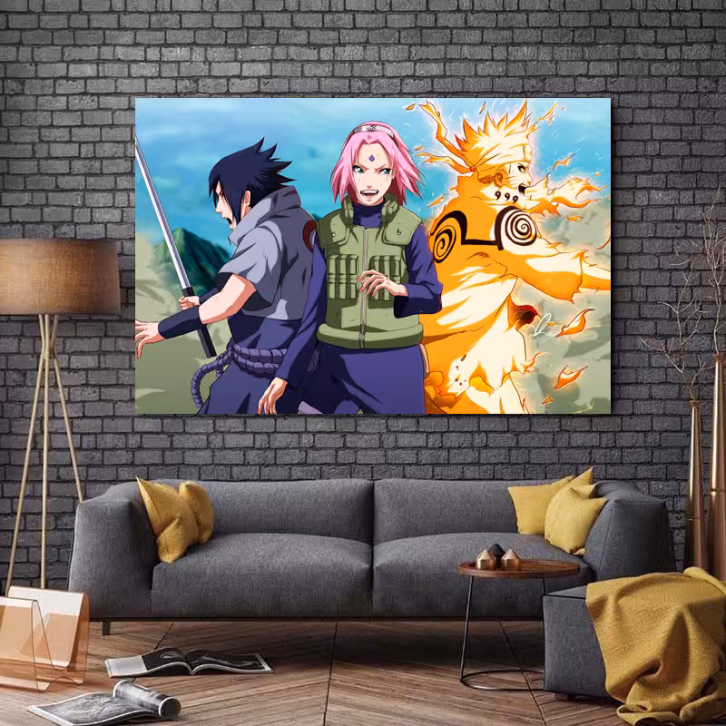 تابلو شاسی طرح انیمه مدل Naruto کد A110 | دنیای قاب