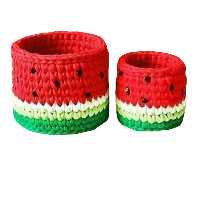  سبد قلاب بافی تریکو مدل یلدا مجموعه 2 عددی 