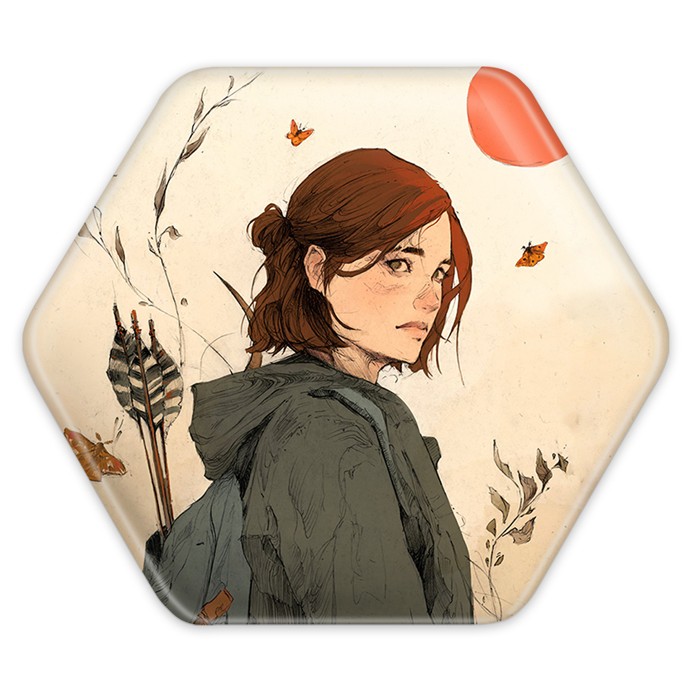 پیکسل خندالو طرح The Last Of Us مدل شش ضلعی کد 4875