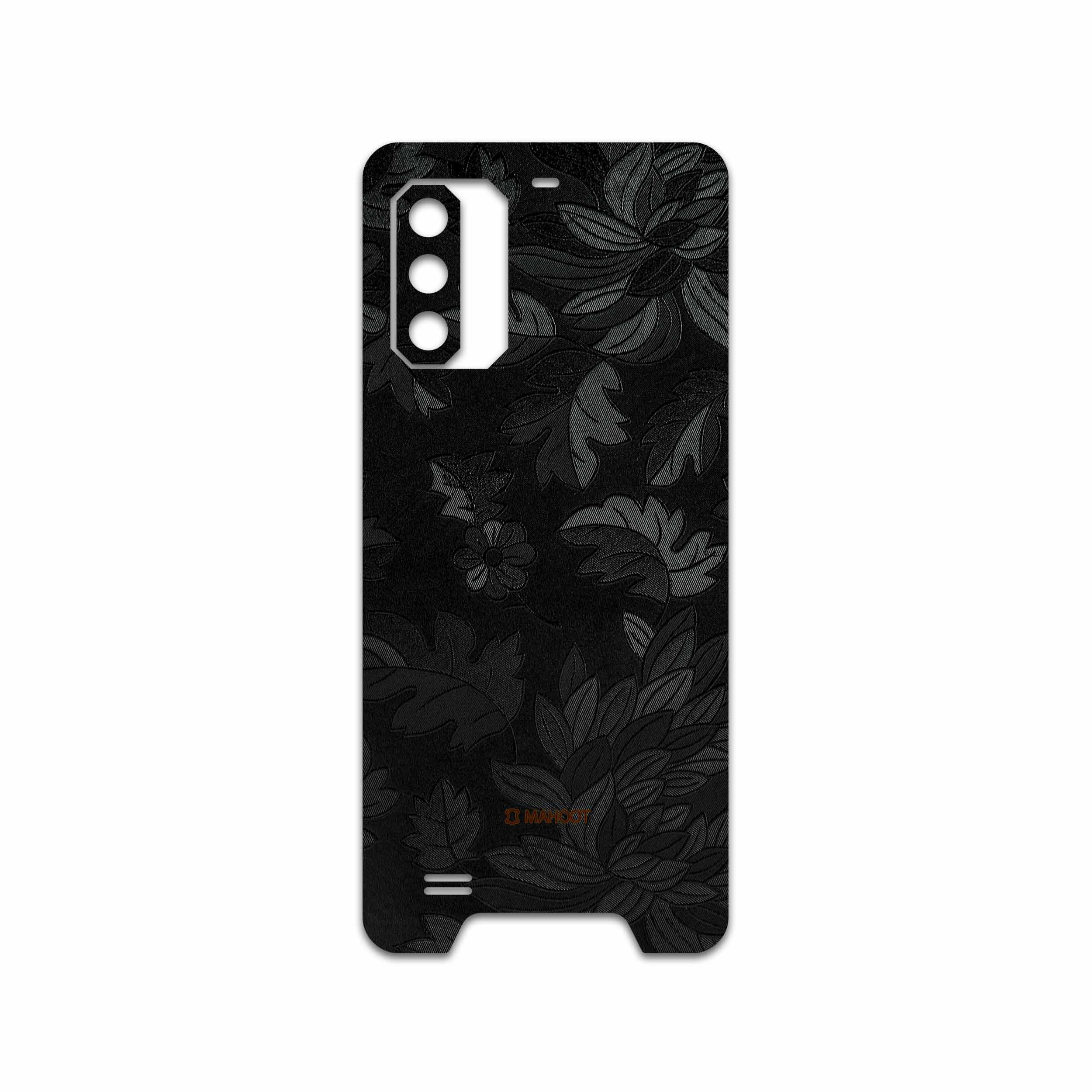 برچسب پوششی ماهوت مدل Black-Wildflower مناسب برای گوشی موبایل یولفون Armor 7
