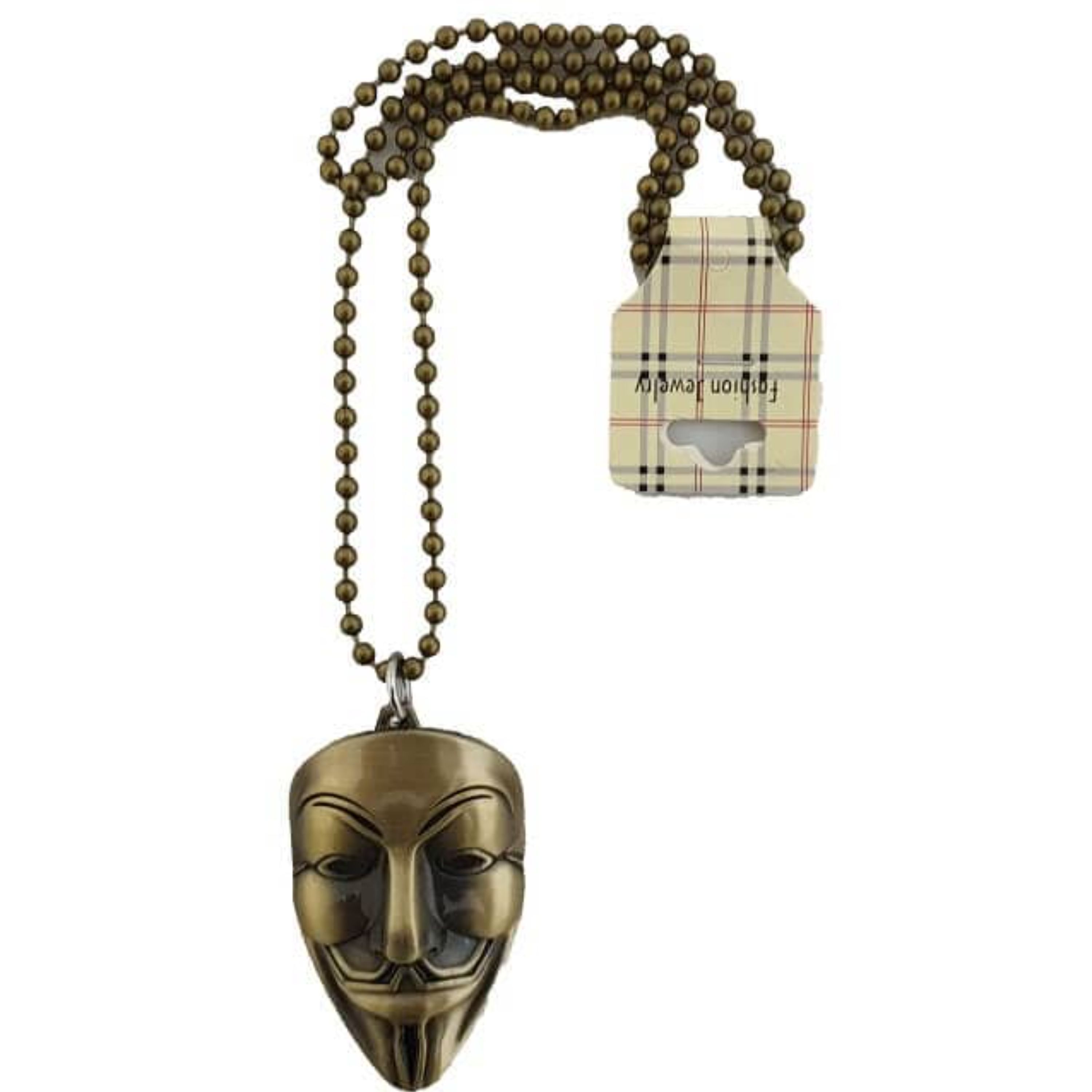 گردنبند پلاک و بند طرح کاراکتر فیلم وی فور وندتا - V For Vandetta