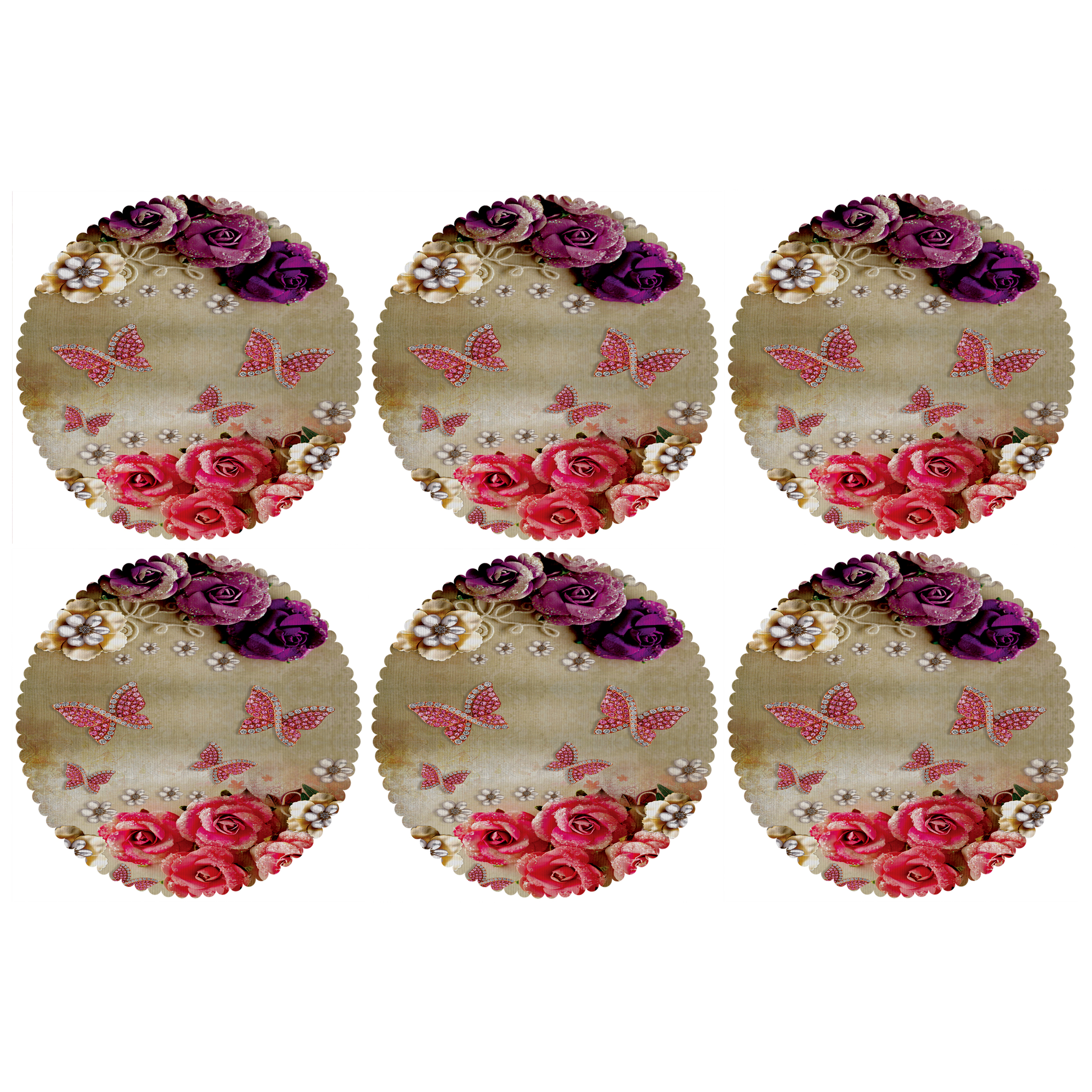 زیربشقابی مدل U2-42818 بسته 6 عددی