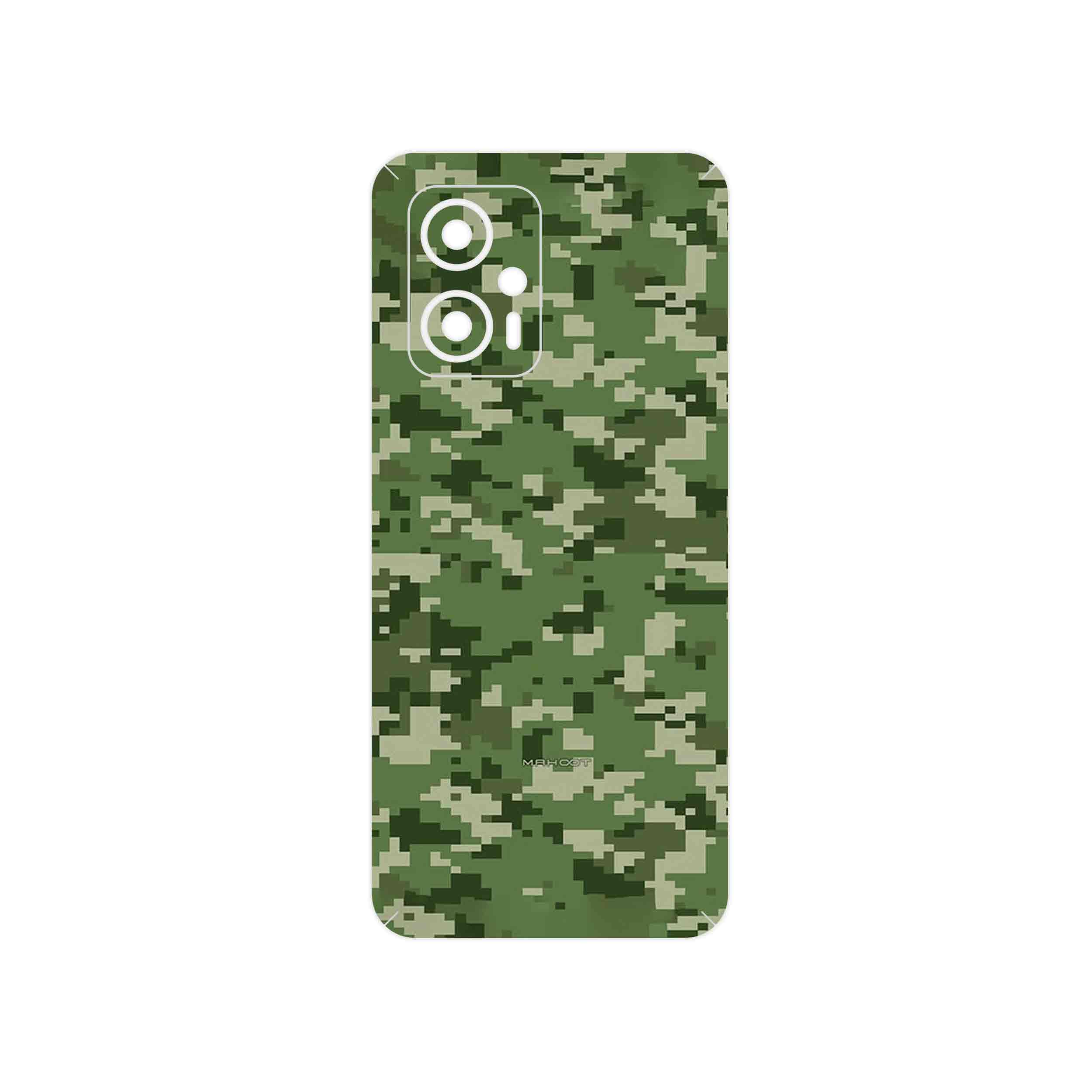 برچسب پوششی ماهوت مدل Army_Green_Pixel مناسب برای گوشی موبایل شیائومی Poco X4 GT
