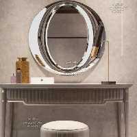 آینه دیواری دست ساز مدل زبرو ( فریم برجسته – سه بعدی )