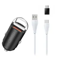 شارژر فندکی ارلدام مدل ES-CC3 به همراه کابل تبدیل USB-C /microUSB