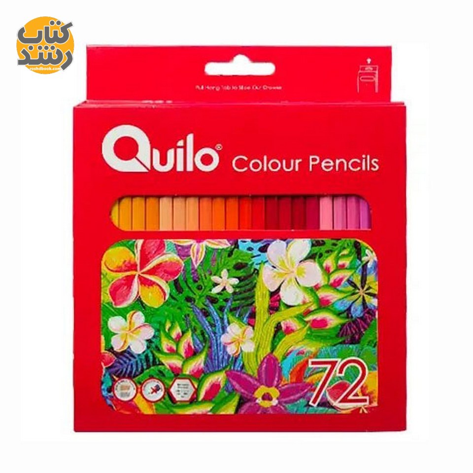 مداد رنگی 72 رنگ کوییلو Quilo جعبه مقوایی