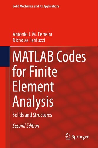 دانلود کتاب Matlab Codes For Finite Element Analysis - Solids And Structures, 2nd ed, 2020 - دانلود کتاب های دانشگاهی