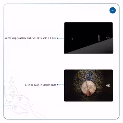 برچسب پوششی ماهوت مدل Setar-Daf-Instruments مناسب برای تبلت سامسونگ Galaxy Tab S4 10.5 2018 T830