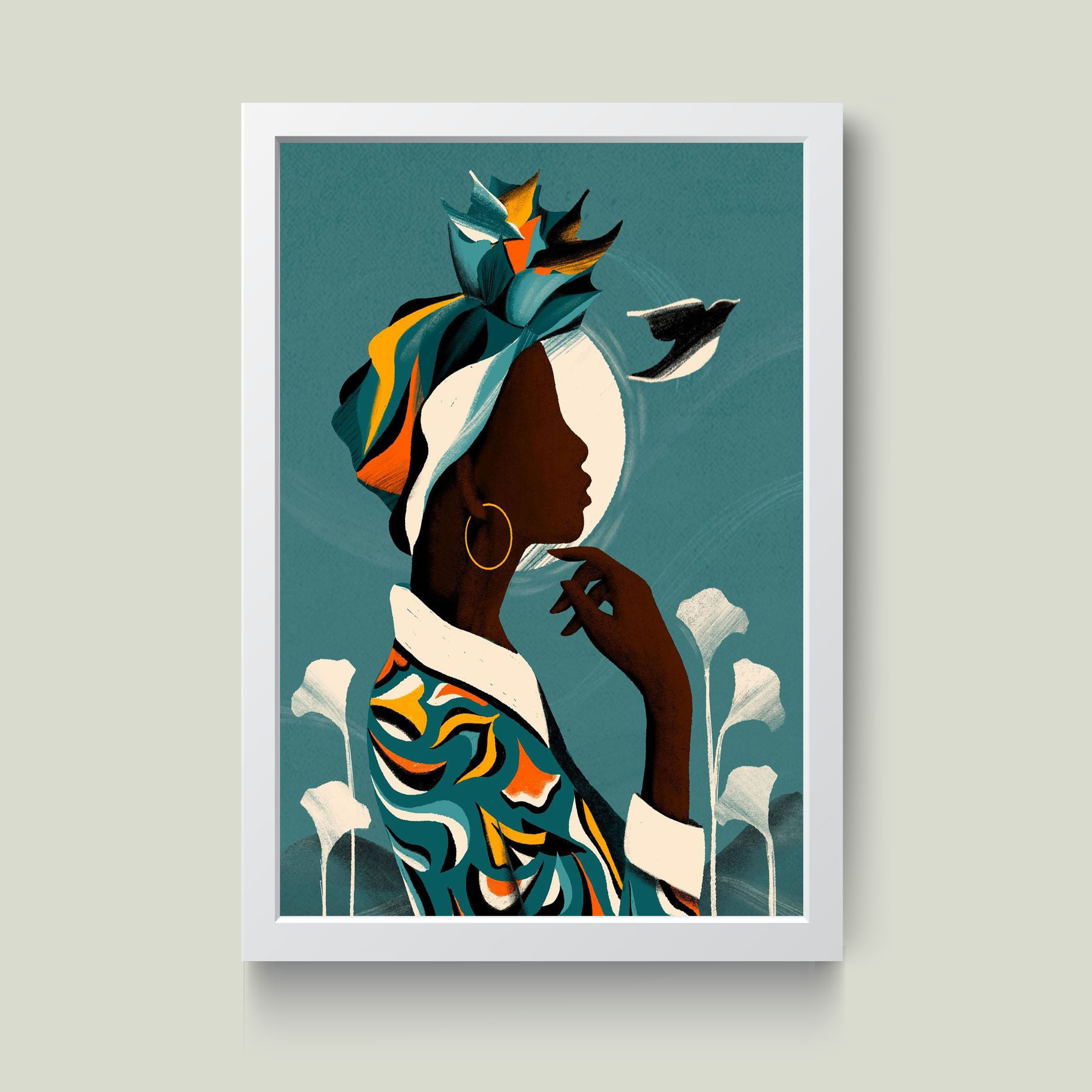 تابلو مدل Minimal دخترانه کد S0640-w