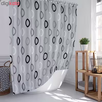 پرده حمام دلفین کد TOR- 5033 سایز 200×180 سانتی متر 