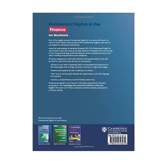کتاب Professional English in Use Finance اثر Ian MacKenzie انتشارات Cambridge