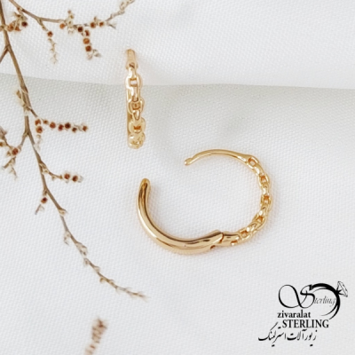 گوشواره ژوپینگ طرح زنجیری کد 11844