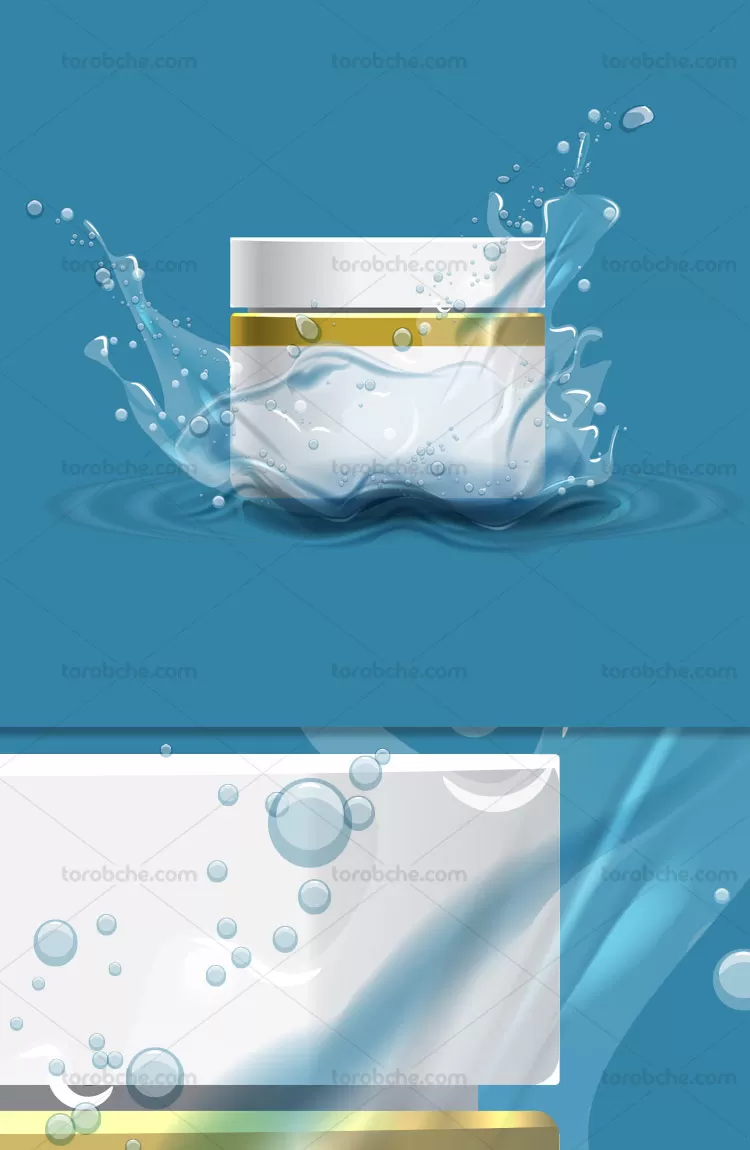 طرح تبلیغاتی کرم دست و صورت | گرافیک با طعم تربچه