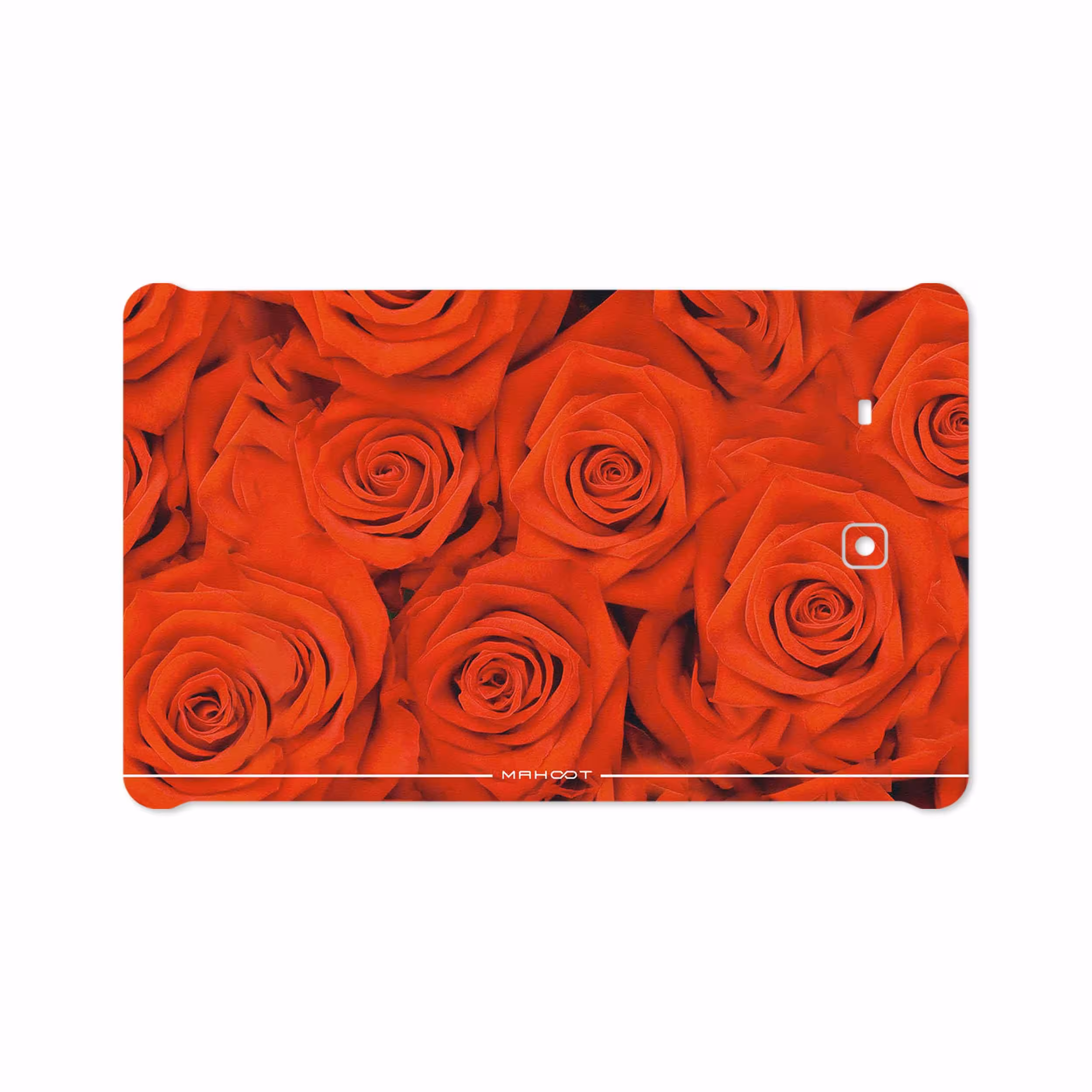 برچسب پوششی ماهوت مدل Red-Flower مناسب برای تبلت سامسونگ Galaxy Tab E 9.6 2015 T560